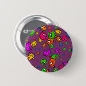 Bacteria Wallpaper Ronde Button 5,7 Cm (Voorkant /achterkant)