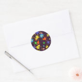 Bacteria Wallpaper Ronde Sticker (Envelop)