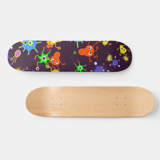 Bacteria Wallpaper Skateboard (Horizontaal)