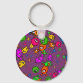 Bacteria Wallpaper Sleutelhanger (Voorkant)