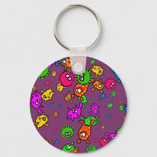 Bacteria Wallpaper Sleutelhanger (Voorkant)