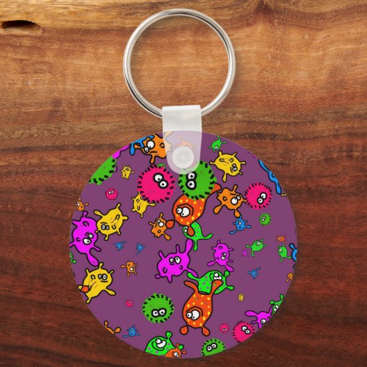 Bacteria Wallpaper Sleutelhanger (Voorkant)