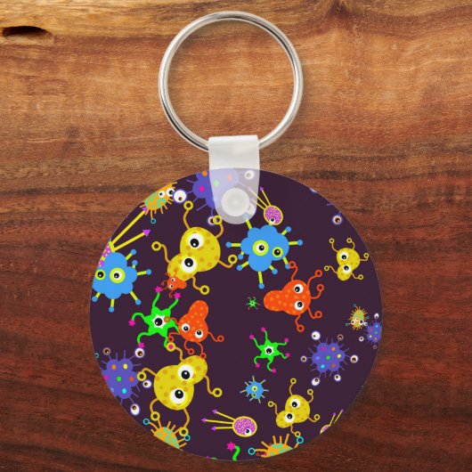 Bacteria Wallpaper Sleutelhanger (Voorkant)
