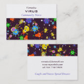 Bacteria Wallpaper Visitekaartje (Voorkant / Achterkant)