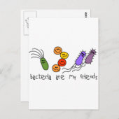 Bacteria zijn mijn vrienden briefkaart (Voorkant / Achterkant)