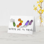 Bacteria zijn mijn vrienden kaart (Gele Bloem)