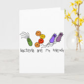Bacteria zijn mijn vrienden kaart (Gele Bloem)