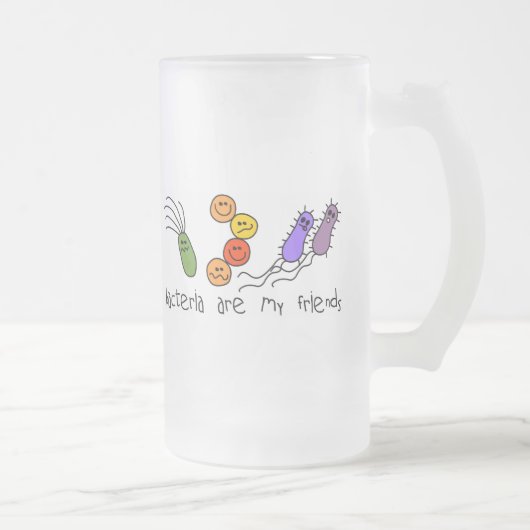 Bacteria zijn mijn vrienden matglas bierpul (Rechts)