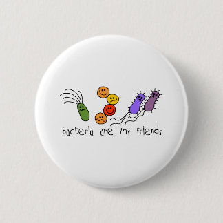 Bacteria zijn mijn vrienden ronde button 5,7 cm