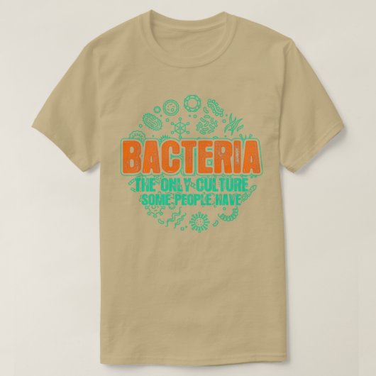 Bacterie Biologie 1 T-shirt (Design voorkant)