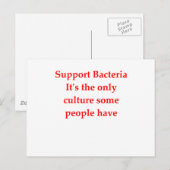 bacterie jke briefkaart (Voorkant / Achterkant)