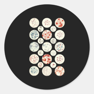 bacterie microbiologie microbiologie microbiologie ronde sticker