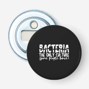 bacterie microbiologie wetenschappen button flesopener