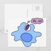 Bacterie Phagocytose Briefkaart (Voorkant / Achterkant)