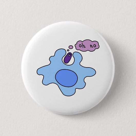 Bacterie Phagocytose Ronde Button 5,7 Cm (Voorkant)