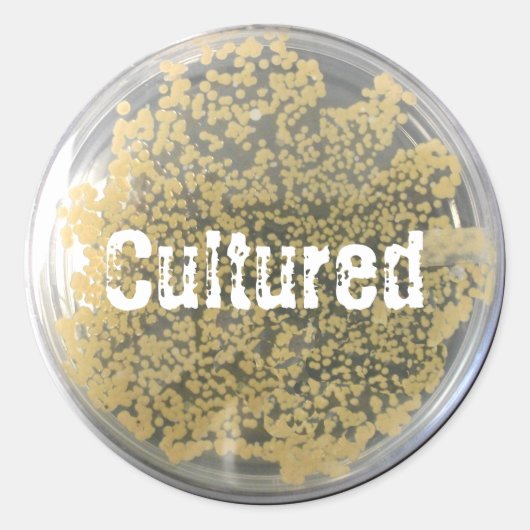 Bacteriecultuur Bord Sticker (Voorkant)