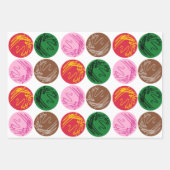 Bacteriecultuur Borden en Gramkleuring Inpakpapier Vel (Voorkant)