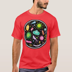 bacteriecultuur in de microbiologie t-shirt