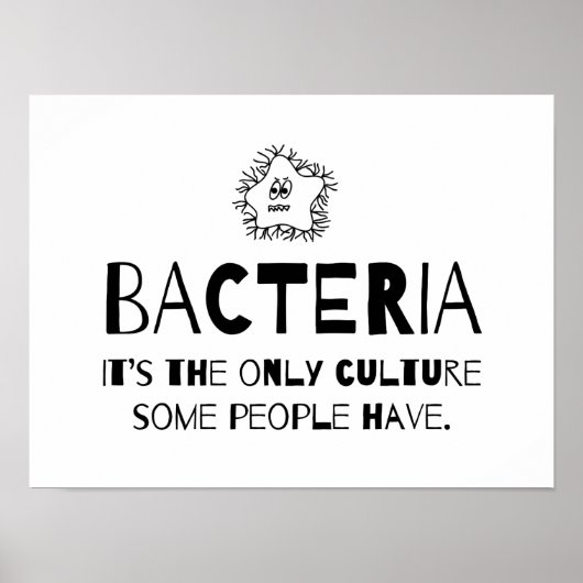 Bacteriecultuur Poster (Voorkant)