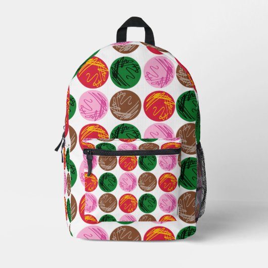 Bacteriële Borden Bedrukte Rugzak (Voorkant)