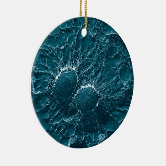 Bacteriële cellen van Staphylococcus aureus Sluite Keramisch Ornament (Rechts)