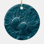 Bacteriële cellen van Staphylococcus aureus Sluite Keramisch Ornament (Achterkant)