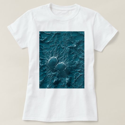 Bacteriële cellen van Staphylococcus aureus Sluite T-shirt (Design voorkant)