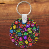 Bacteriële epizoötische Cartoon Sleutelhanger (Voorkant)