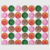 Bacteriële kweekplaten cadeaupapier (Vlak)