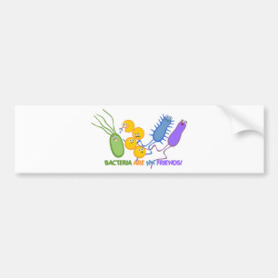 Bacteriële vrienden bumpersticker