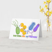 Bacteriële vrienden kaart (Gele Bloem)