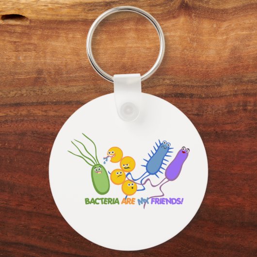Bacteriële vrienden sleutelhanger (Voorkant)
