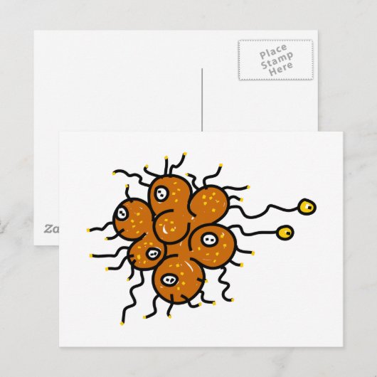 Bacteriën Briefkaart (Voorkant / Achterkant)