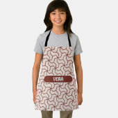 Bacteriën Chocolade Crème Minimale Patroon Schort (Insitu)