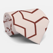 Bacteriën Chocolade Crème Minimale Patroon Stropdas (Opgerold)