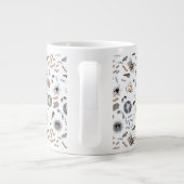 Bacteriën en viruspatroonpatronen grote koffiekop (Achterkant)