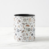 Bacteriën en viruspatroonpatronen mok (Midden)