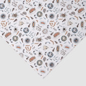 Bacteriën en viruspatroonpatronen tissuepapier (Detail)