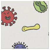 Bacteriën en virussen, kinder patroon stof (Close Up)