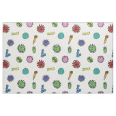 Bacteriën en virussen, kinder patroon stof (Fat Quarter)