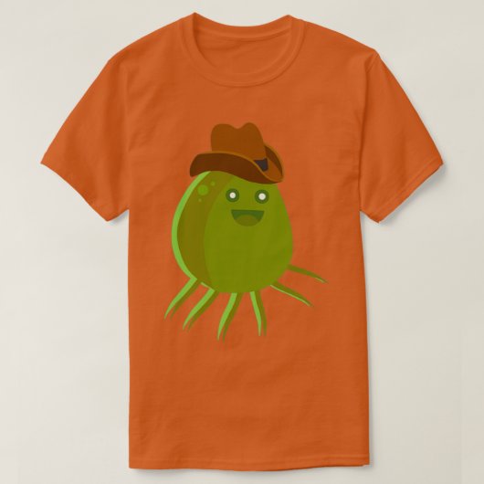 Bacteriën in een Cowboy-pet T-shirt (Design voorkant)
