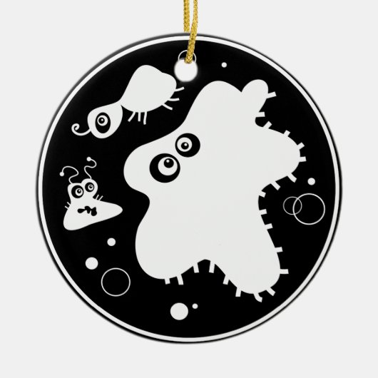 Bacteriën Keramisch Ornament (Voorkant)