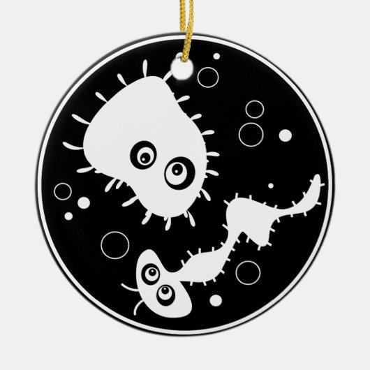 Bacteriën Keramisch Ornament (Voorkant)