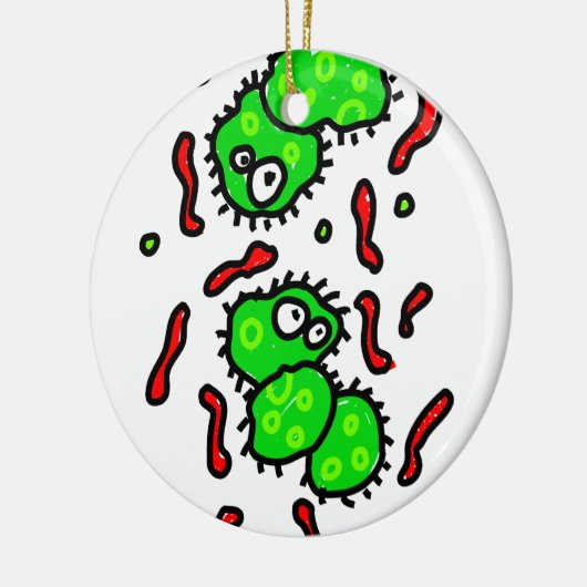 Bacteriën Keramisch Ornament (Links)
