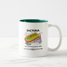 Bacteriën kunnen niet leven met sommige van hen ku tweekleurige koffiemok