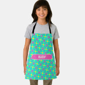 Bacteriën Navy Roze Minimaal Patroon Schort (Insitu)