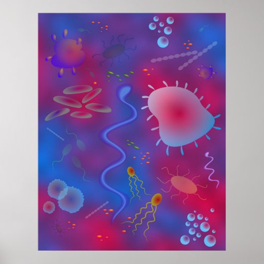 Bacteriën Poster (Voorkant)