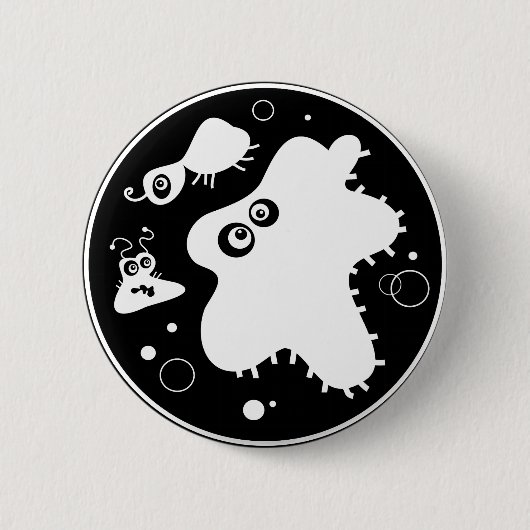 Bacteriën Ronde Button 5,7 Cm (Voorkant)