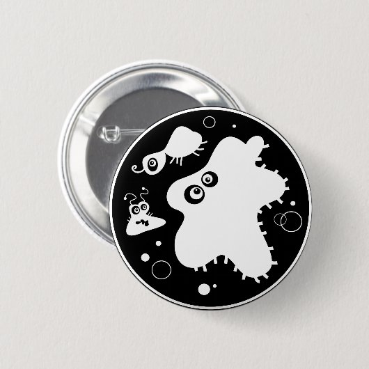 Bacteriën Ronde Button 5,7 Cm (Voorkant /achterkant)