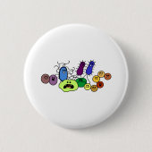 Bacteriën Ronde Button 5,7 Cm (Voorkant)